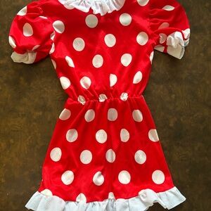 Polka Dot Red Kids Minnie Mouse Costume